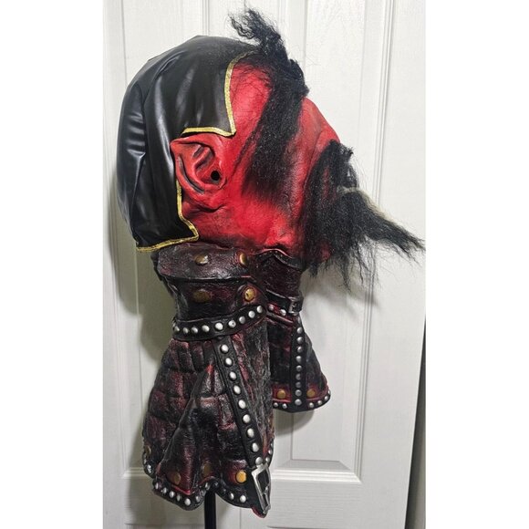 Mario Chiodo 2004 Warlock Devil Latex Mask Viking Satan Evil Over Head Shoulders - Picture 5 of 10